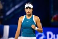 Emma Raducanu at the Dubai Tennis Championships. (Photo: Getty)
